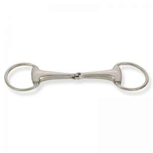 Stainless Steel Loose Ring Snaffle Bit (Double Jointed)