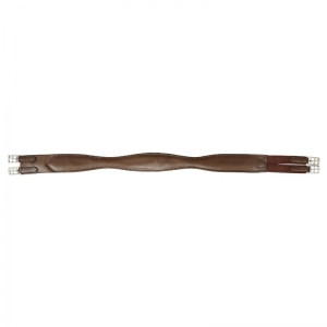 Brown Leather Contoured Short Girth