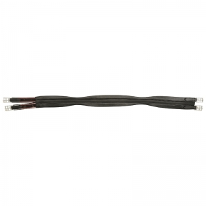 Black Leather Long Dressage Girth