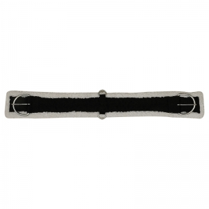 Black Western Cinch Girth with Fleece Edges