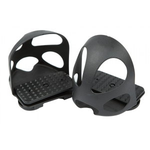 Black Composite Stirrups with Grip Treads (Pair)