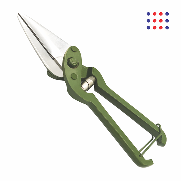 Hoof Trimming Shears with Green Handle