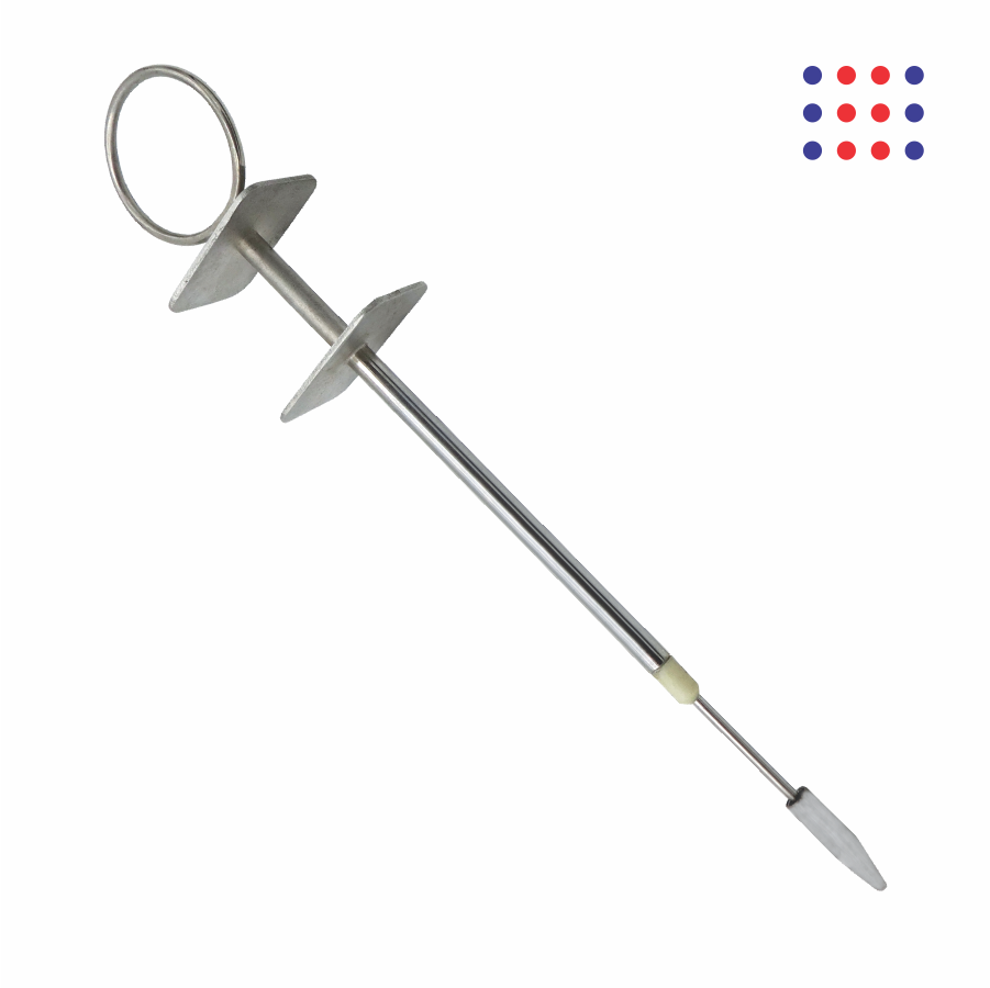 Teat Bistoury with Guard and Loop Handle
