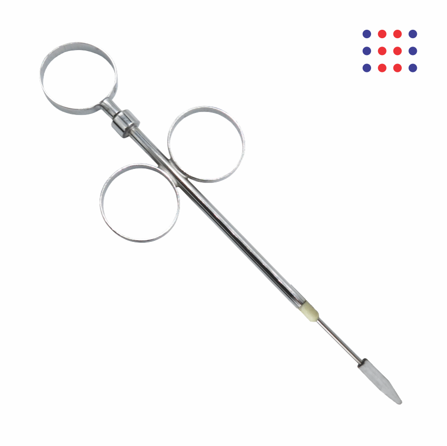 Teat Bistoury with Three-Ring Handle